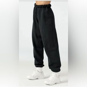 JOAH BROWN BASIC BLACK SWEATPANTS